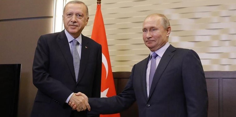 Τηλεφωνική επικοινωνία Ερντογάν - Πούτιν για διμερή και περιφερειακά ζητήματα